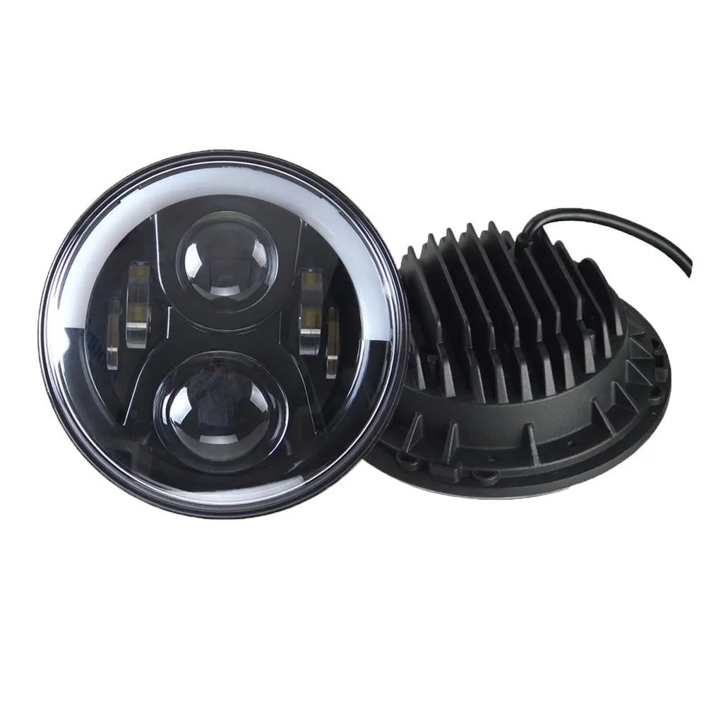 7-дюймовые Мотоциклетные Фары Дневных Ходовых Огней Halo Светодиодная Лампа Для Royal