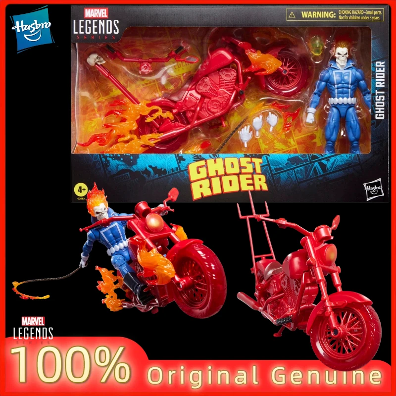 Фото Оригинальная коллекционная фигурка Ghost Rider из серии Hasbro Marvel Legends, 6-дюймовая, изысканная аниме-фигурка, модель для коллекционирования, подарок, игрушка, в наличии №1