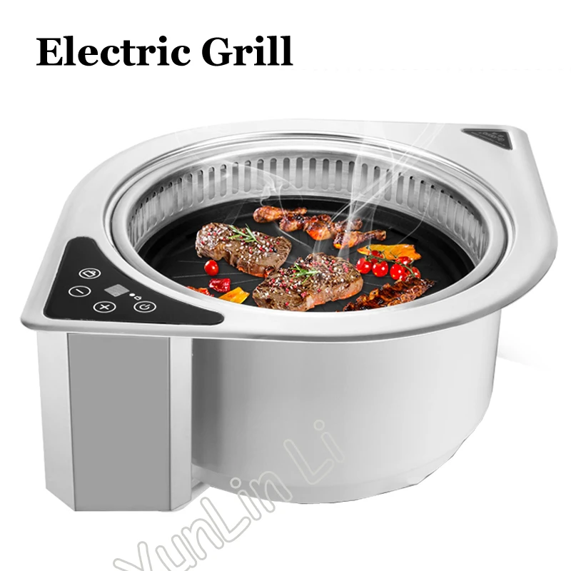 

Commercial Embedded Electric Grill Electric BBQ Oven Far Infrared Barbecue Roaster/ Korean Self-service BBQ Machine GER-2000DCT