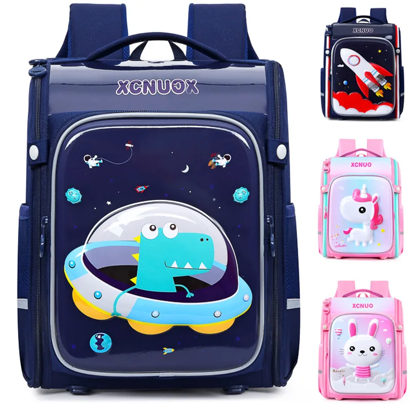Children Dinosaur Unicorn Cartoon Backpacks Back To School New Primary Girl Boy Grade 1-6 Large Capacity Fashion Schoolbags Hot
