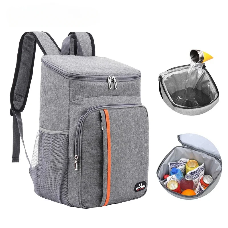 

Picnic Backpack Double Shoulder Insulated External Ice Pack Thickened Insulated Backpacks Leak-proof Picnic Bag