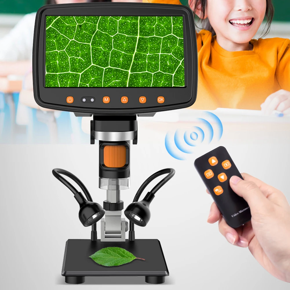 

LED Digital Microscope 1000X HD Industrial Video Microscope for Repair Soldering Magnification Tool Accessories