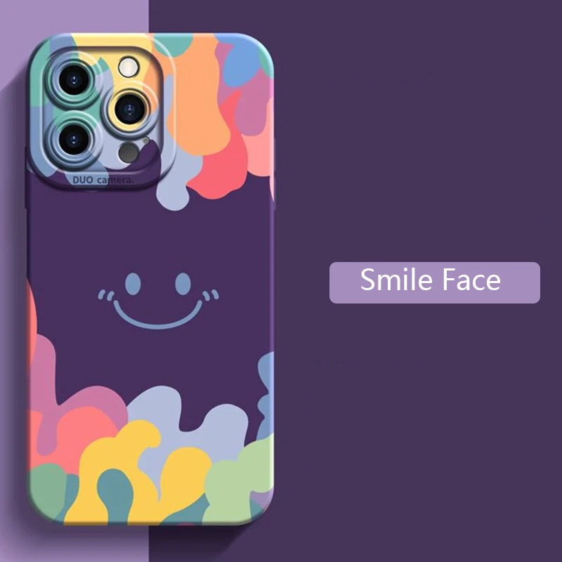 

Роскошный чехол с мороженым и улыбкой для iPhone 14 13 12 11 Pro Max Mini X XS XR 7 8 Plus SE 2020 противоударный мягкий силиконовый чехол из ТПУ