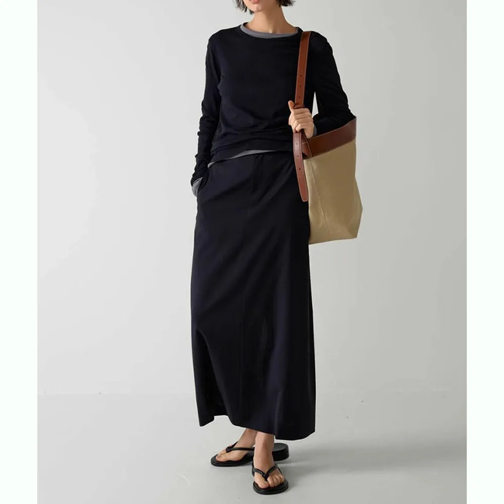 Женская юбка-бюстье L0w * с завышенной талией и разрезом сзади