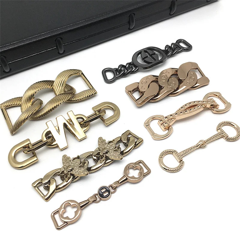 

Alloy Chain Strap Purse Strap Extender Flat Metal Connectors Chains Decoration for Purse Handbags Shoulder Bag DIY Accessories