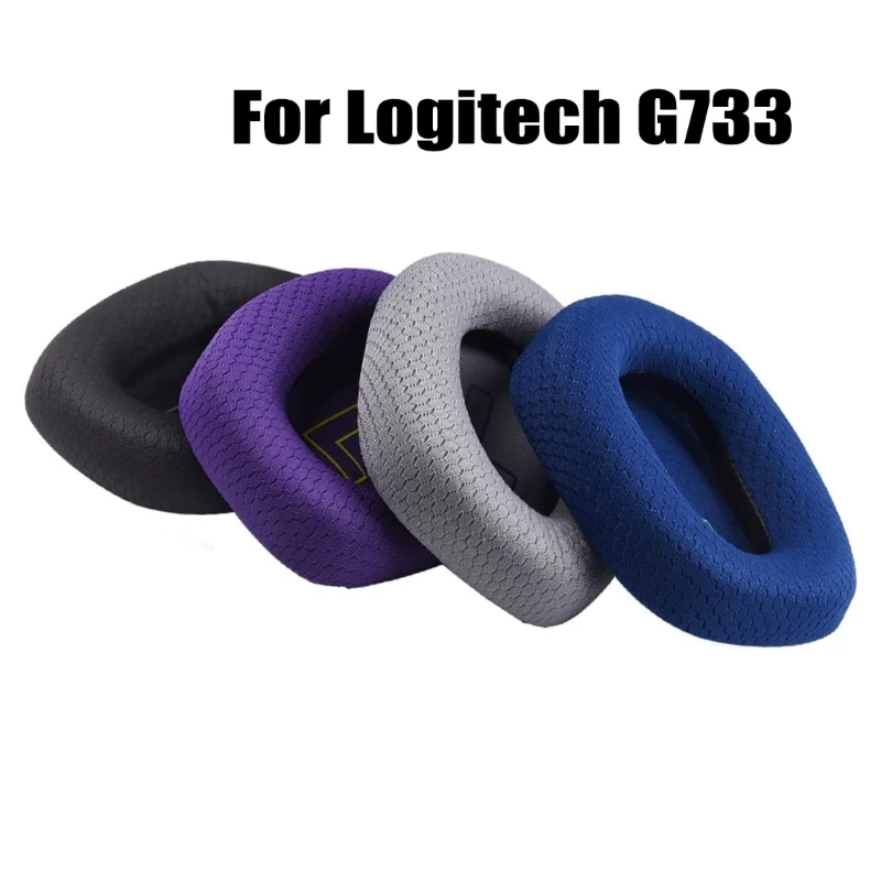 

Durable Earpads for G733 Earphone Memory Foam Earcups Breathable Ear Cushion