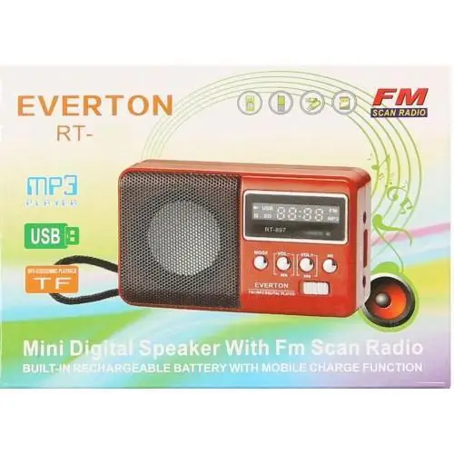 

Everton RT-303 Usb и Micro Kart, ручное радио