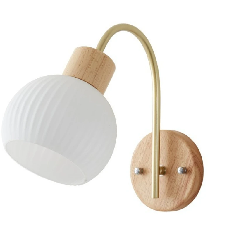 Фото Настенный светильник Nordic Novelty Glass Ambiance для гостиной, классический угловой светильник для комнаты, элегантные светодиодные светильники №5