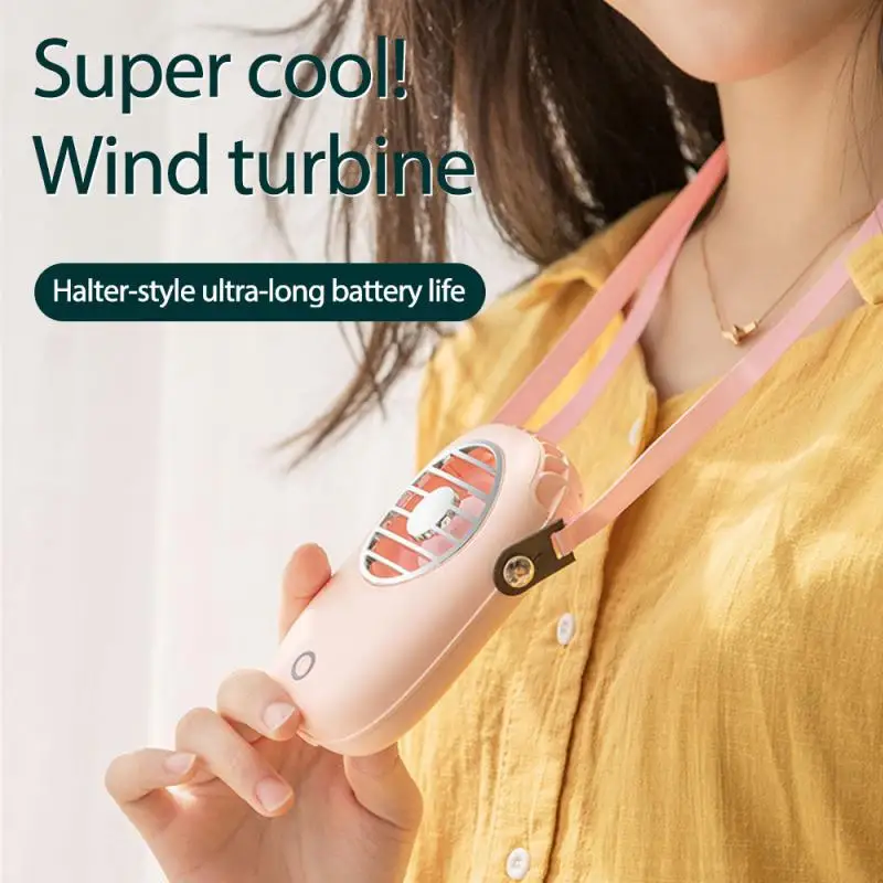 

Hanging Neck Fan Usb Rechargeable Electric Fan Portable Handheld Sports Outdoor Summer Cooling Electric Fan