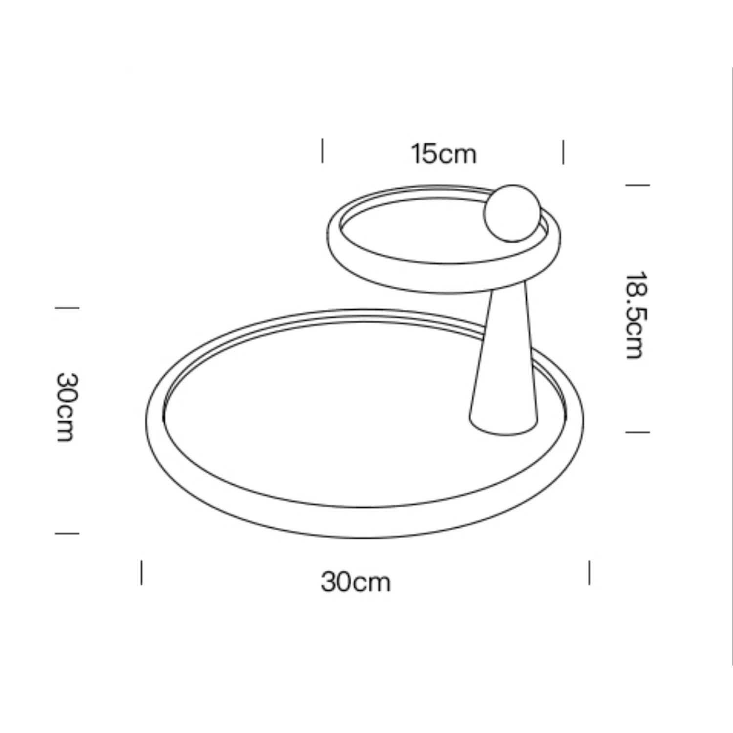 Деревянный Органайзер в скандинавском стиле двухслойный держатель для кремов