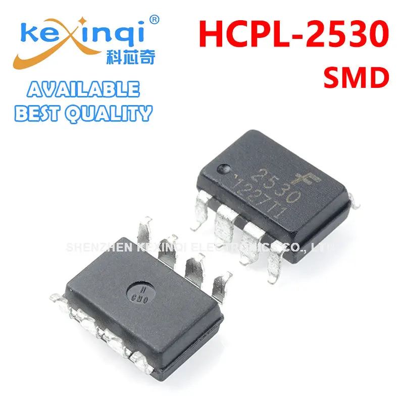 

10pcs HCPL-2530 SMD HCPL-2530 DIP SMD SOP8/ DIP8 New Optocoupler