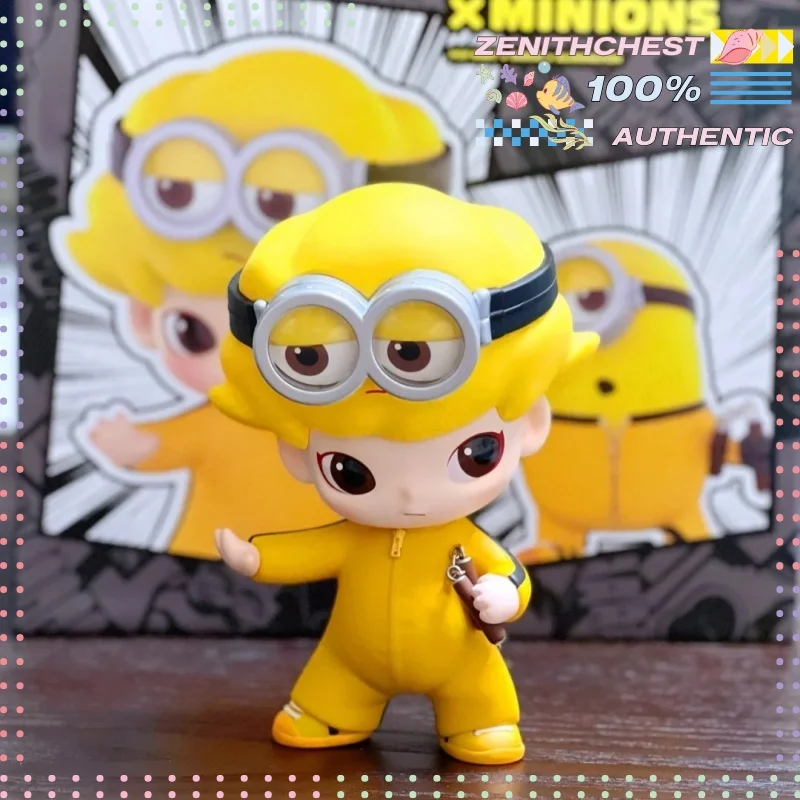 Коллекционная фигурка POP MART Dimoo x Minions: Милый настольный декор, модный акцент для дома, креативный повседневный подарок, персонализированный. (art.: 3920dbec8b9cb) - 3920dbec8b9cb