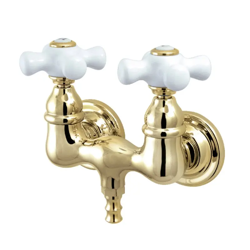 

Vintage 3-3/8-Inch Wall Mount Tub Faucet, Polished Brass