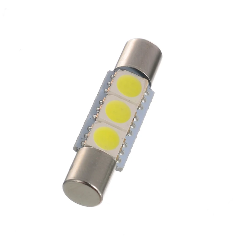 

10pcs/set Car White LED 29mm 5050 3SMD Fuse Vanity Mirror Light Bulb Reading Light Accessories For 6641 TS-14V1CP