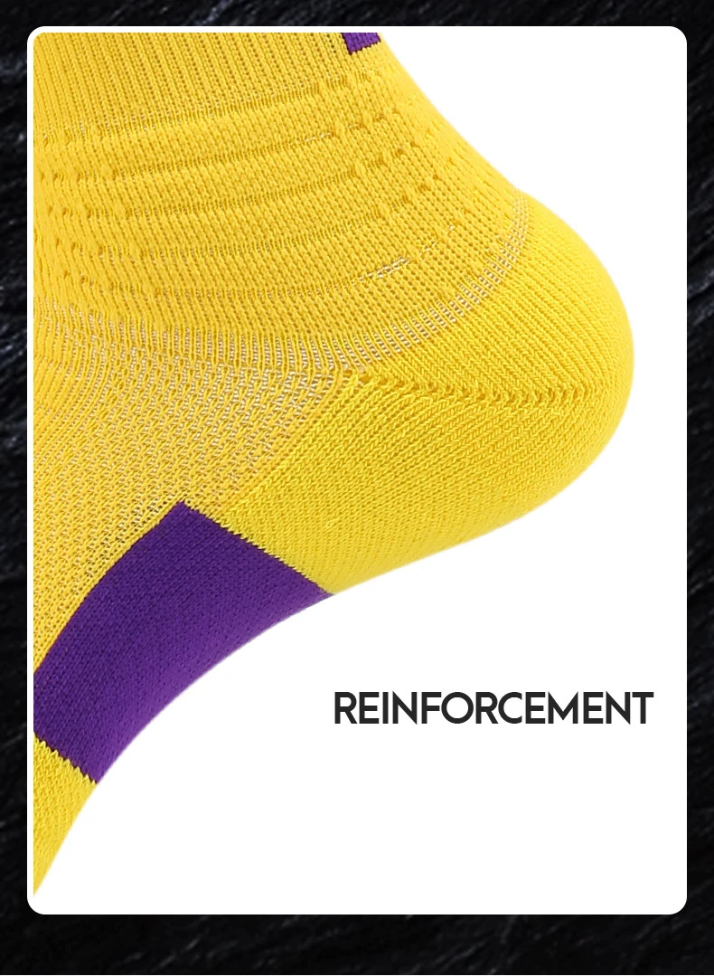 Sports Socks Basketball Men Thickened Professional Elite Socks  Tube High Tube Practical Sweat Absorbent Non Slip Terry Sports