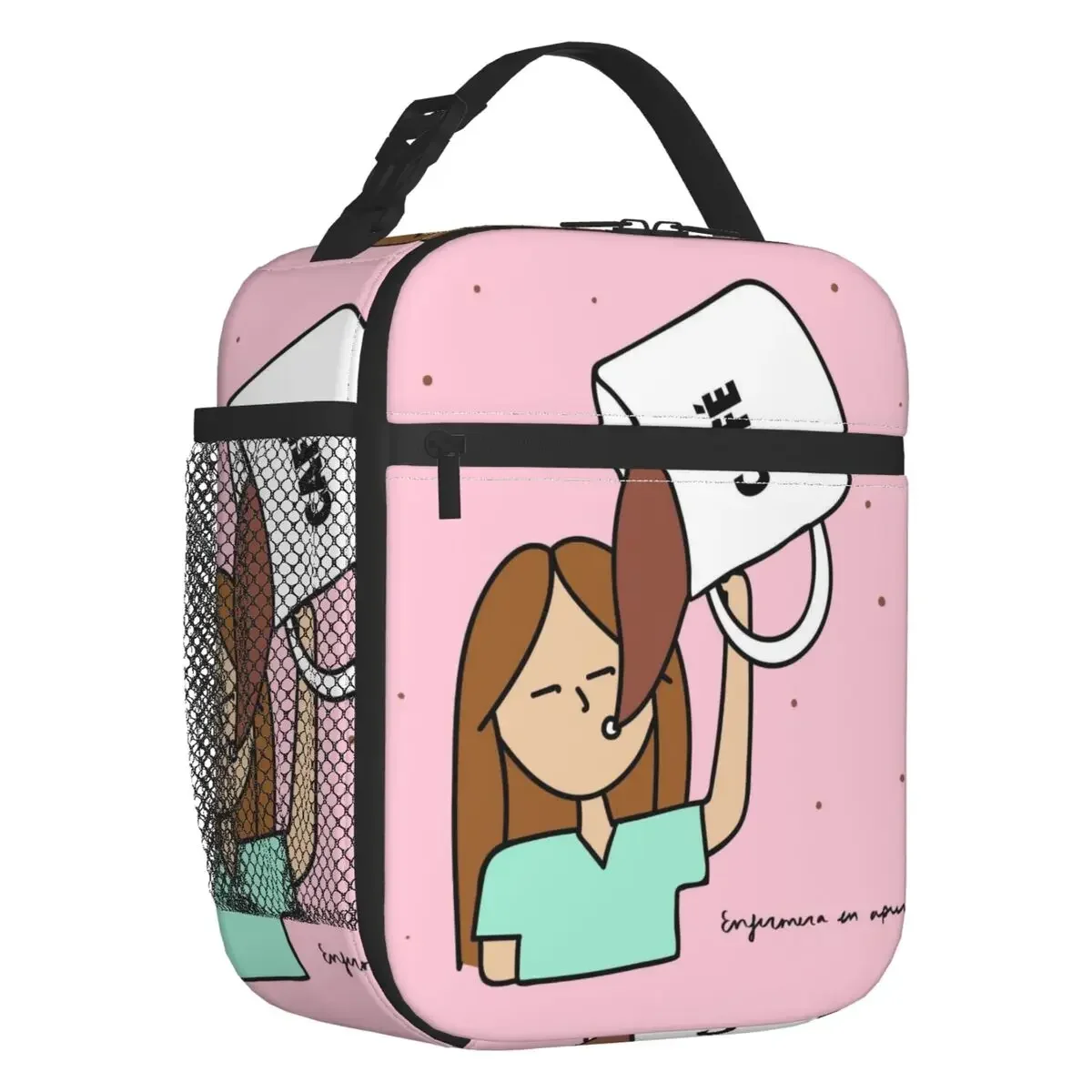 Мультяшные Изолированные сумки для ланча медсестер школы офиса ухода за