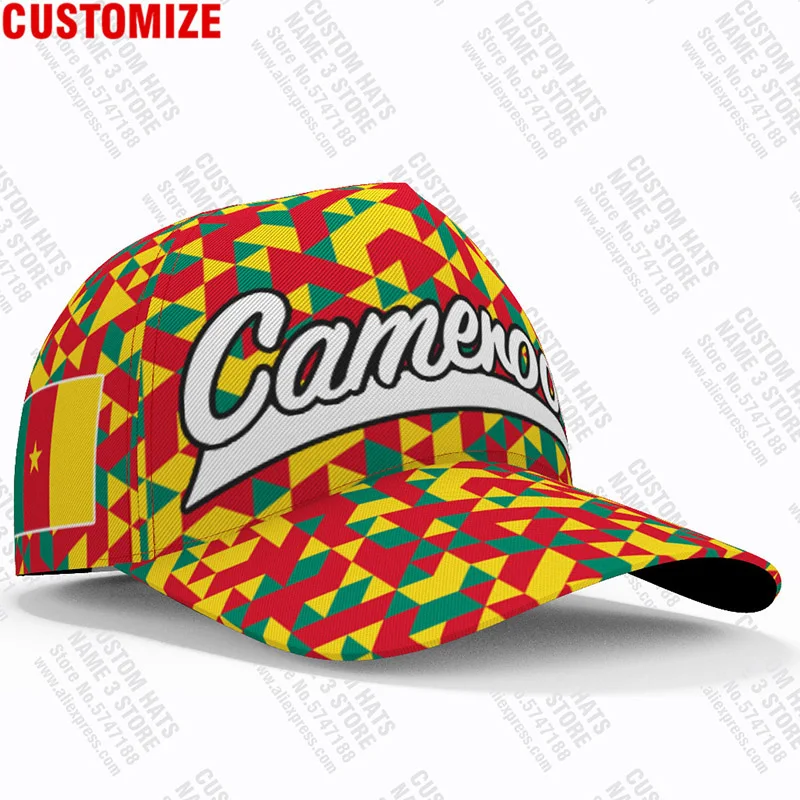Бейсбольные кепки Cameroon индивидуальное имя номер логотип команды шляпа Cmr Country