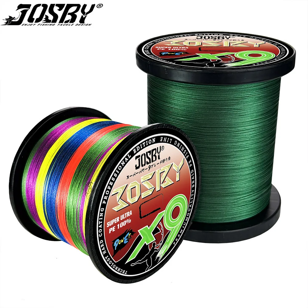 

Плетёная рыболовная леска JOSBY, 9 нитей, 300/500/1000 м