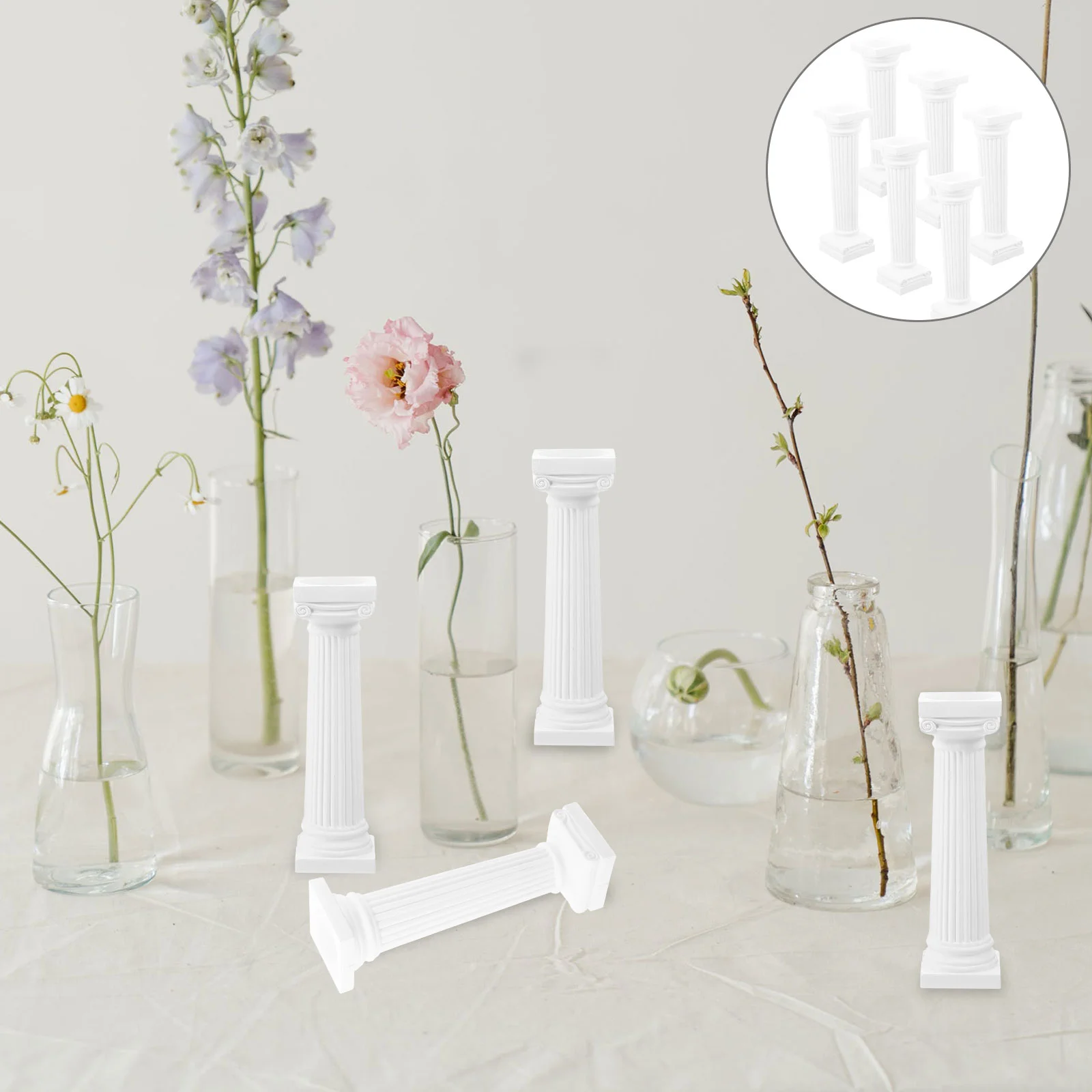 6 шт. римская модель колонны статуя столба для декора сделай сам квадратные