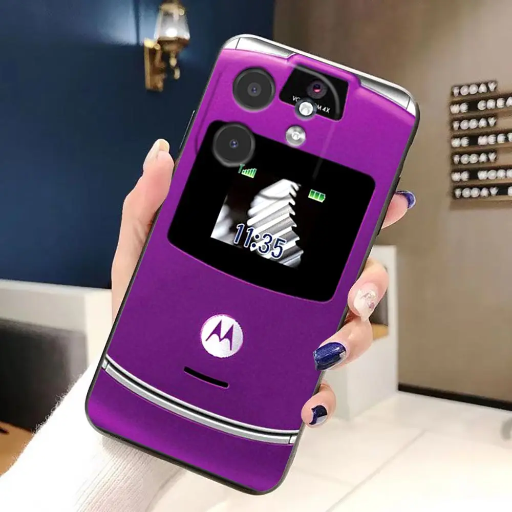 Фото Розово-фиолетовый чехол M-Motorola для телефонов Infinix TECNO POP SPARK SMART 6 7 8 9 10 CAMON 50 40 30 30S 20 20C, защитный чехол-накладка №4