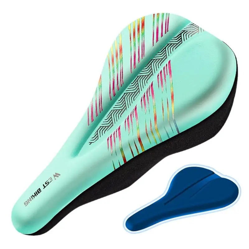 

Breathable Mtb Saddle PU Leather Gel Bicycle Seat Cover Hollow Men And Women Mtb Road Bike Bicycle Products Accessories Cycling