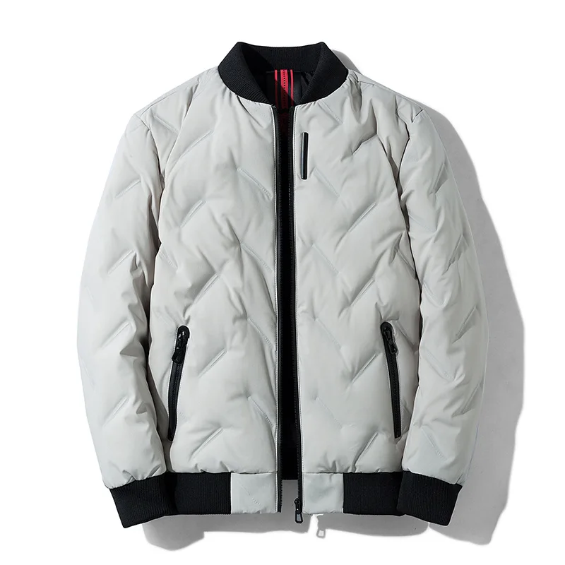 60%White Eiderdown 2022 Short Fashion Down Jacket Men's Thermal Top New Fall/winter Baseball Jacket Thermal Casual Jacket