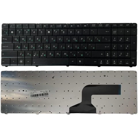 Новая русская клавиатура для ноутбука ASUS K53 X55A X52F X52D X52DR X52DY X52J X52JB X52JR X55 X55C X55U K73B NJ2 RU, Черная