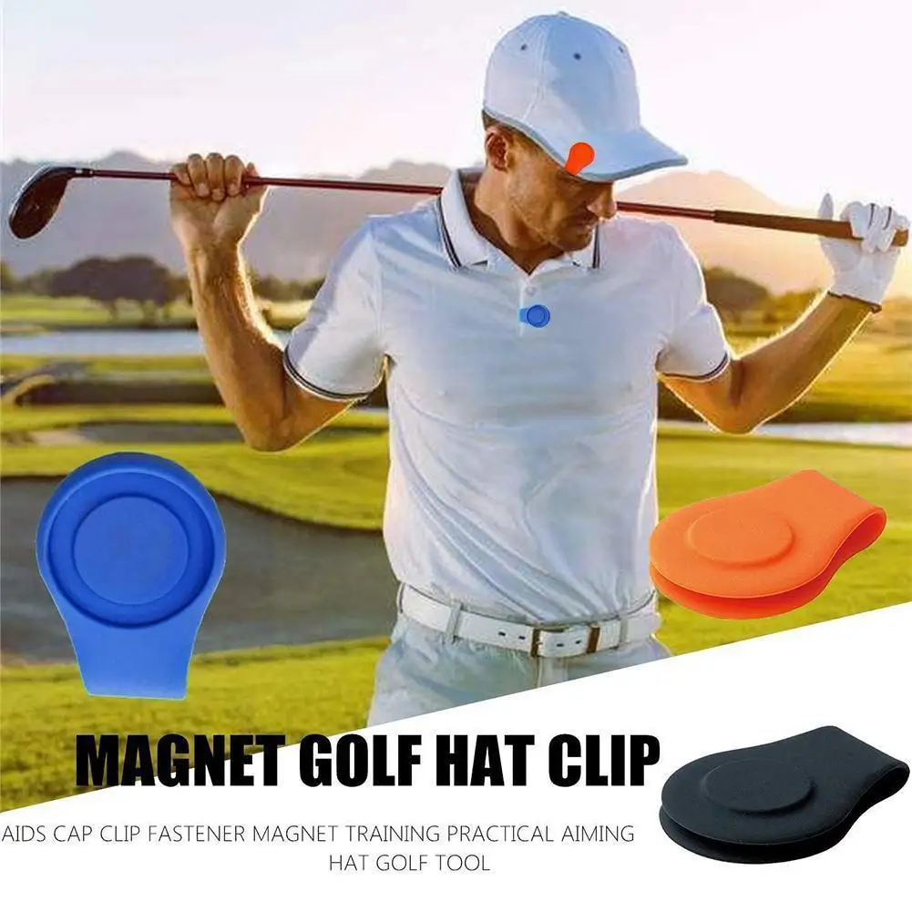 

2pcs Silicone Golf Hat Clip Marker Holder With Magnetic Pocket Pants Clothes Holder Accessories Golf Attach Edge Mark Z6a6