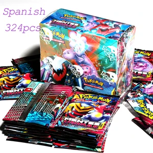 pokemon 324360 pcs cards toys spanish trading card game sunmoon fusion strike collection box card energy trainer free global shipping