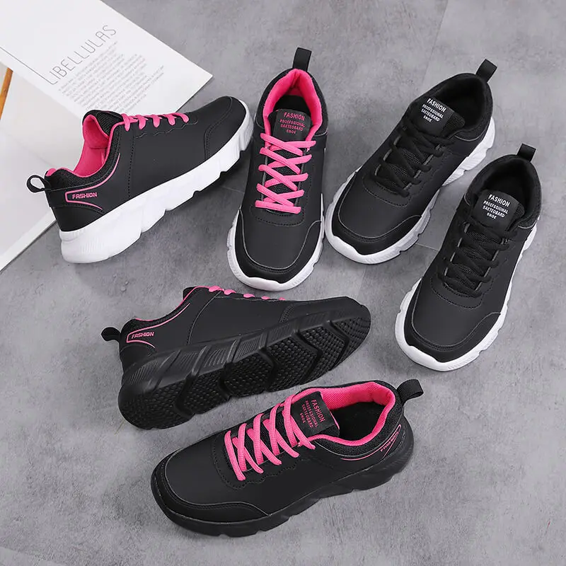 couple's Casual shoes autumn and winter new board shoes comfortable leather upper fashionable increase thick soled women's shoe