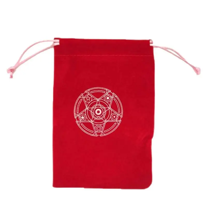 

Тканевая сумка для бижутерии, 19x10 см, с принтом