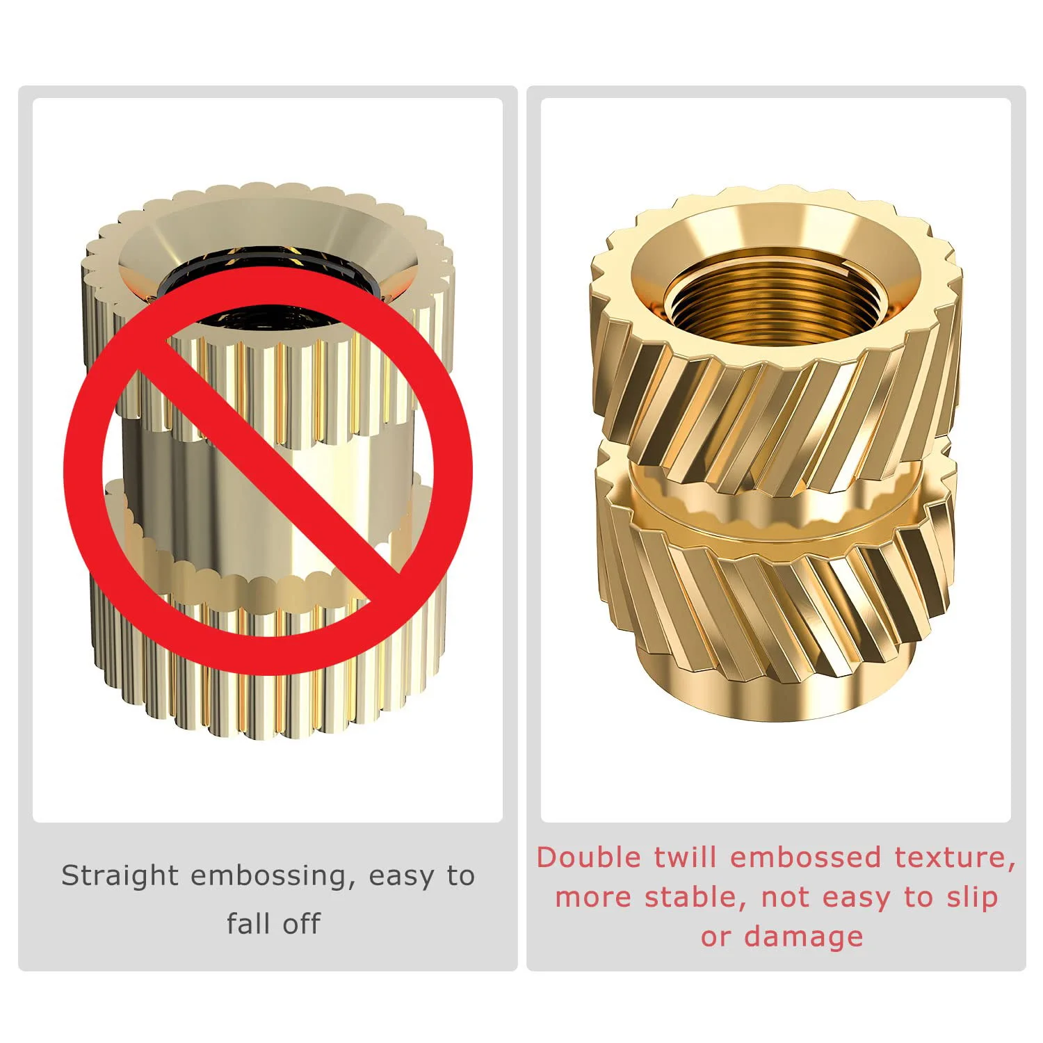 120 шт. M3X5.7-OD4.6 резьба с накаткой из латуни термонабор термостойкая вставка