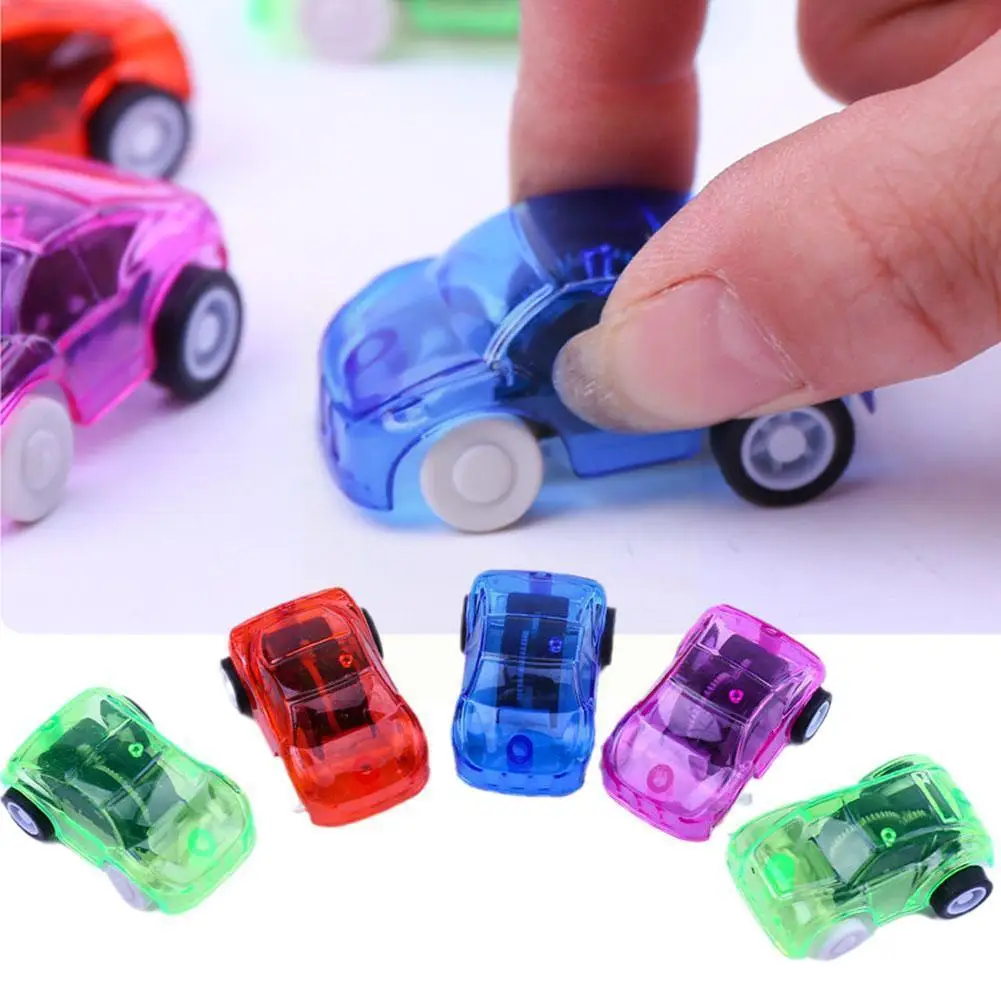 

1pc Transparent Car Toy Pull Back Small Engineering Toys Diecasts Toys Children's Educational Gift Car Kid Random Model Col I1i0