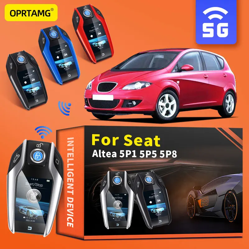 

For Seat Altea 5P1 5P5 5P8 Advanced Smart Key Chain Key Retrofit Key LCD Display Keyless Car Smart Remote Touch Control Key