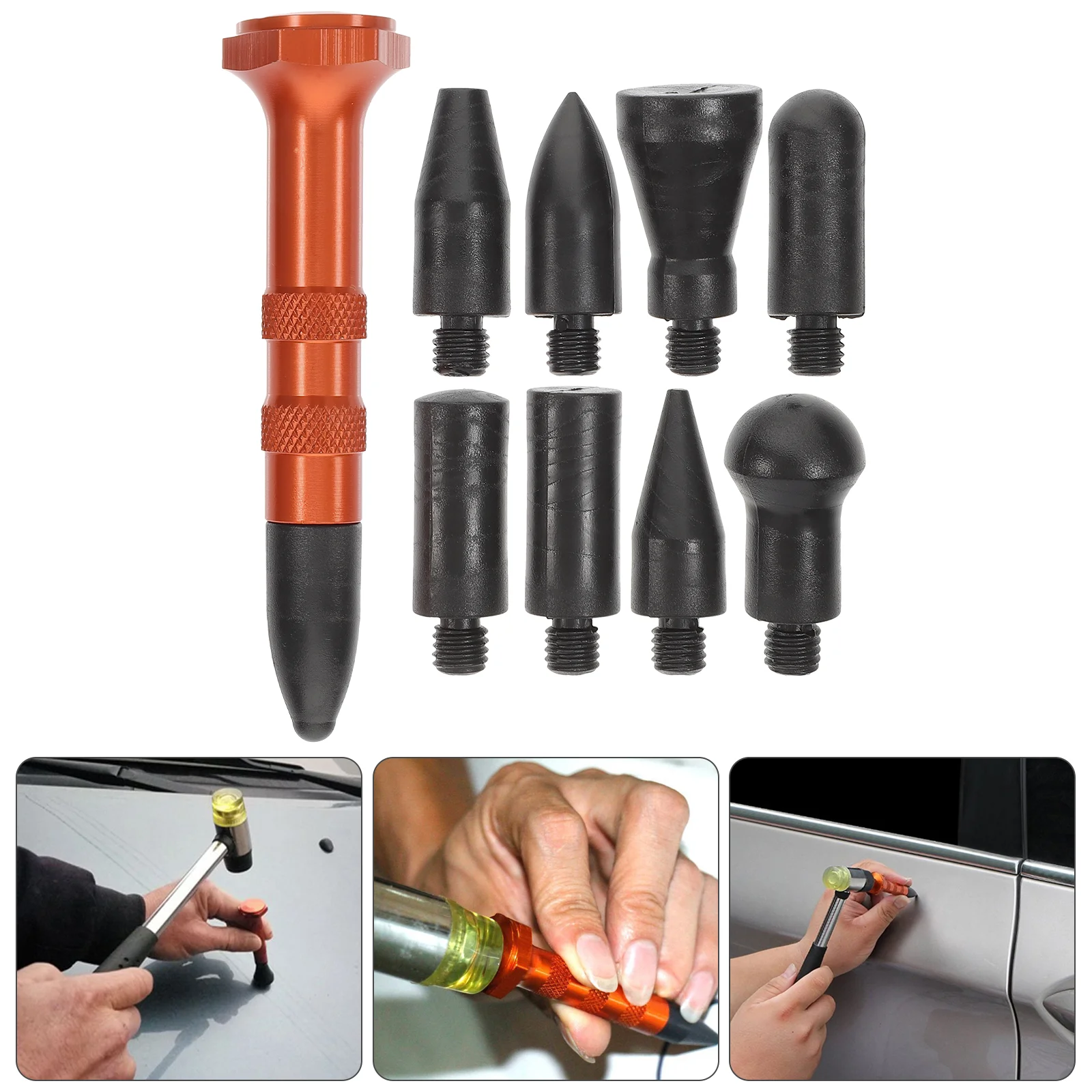 

Dent Pen Repair Car Down Kit Tap Tool Removing Repairing Removal Hand Knock Heads Remover Leveling Diy Hail Paintless Head