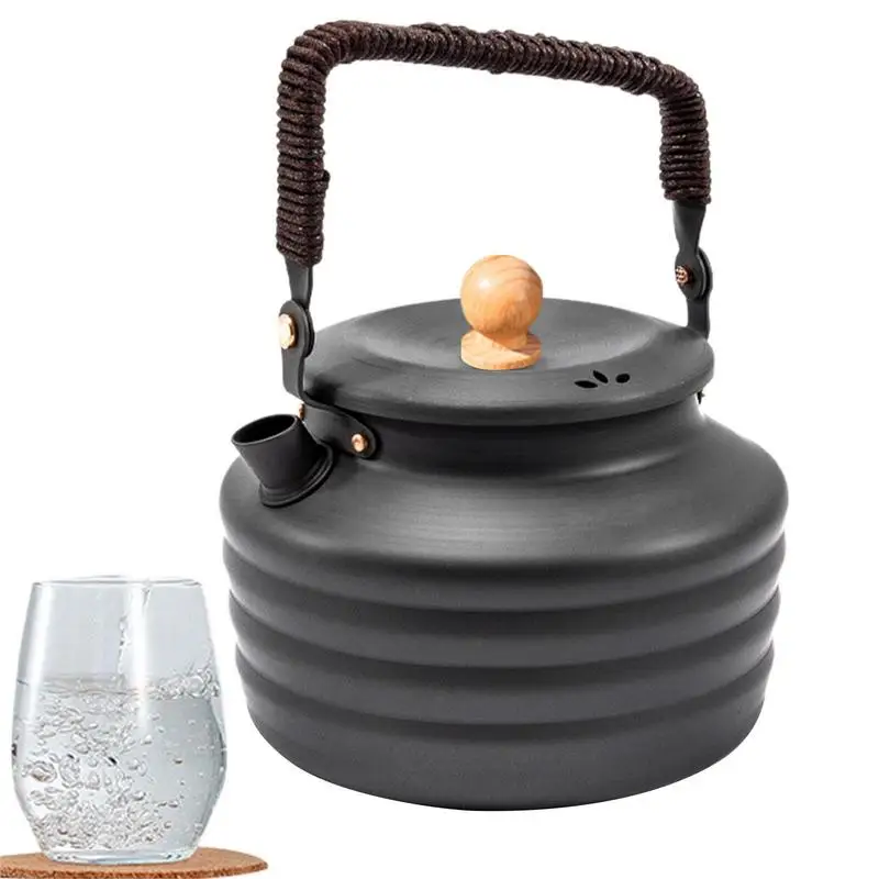 

Camping Water Kettle Portable Camping Water Kettle Multi-Purpose Scratch-Resistant Heating Outdoor Gear For Travel Camping