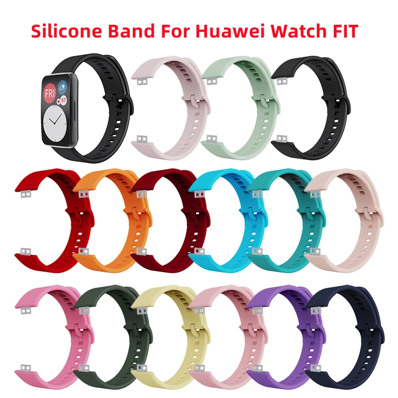 

Silicone Band For Huawei Watch FIT Strap Smartwatch Accessories Replacement Wristband Belt bracelet Huawei Watch fit Strap