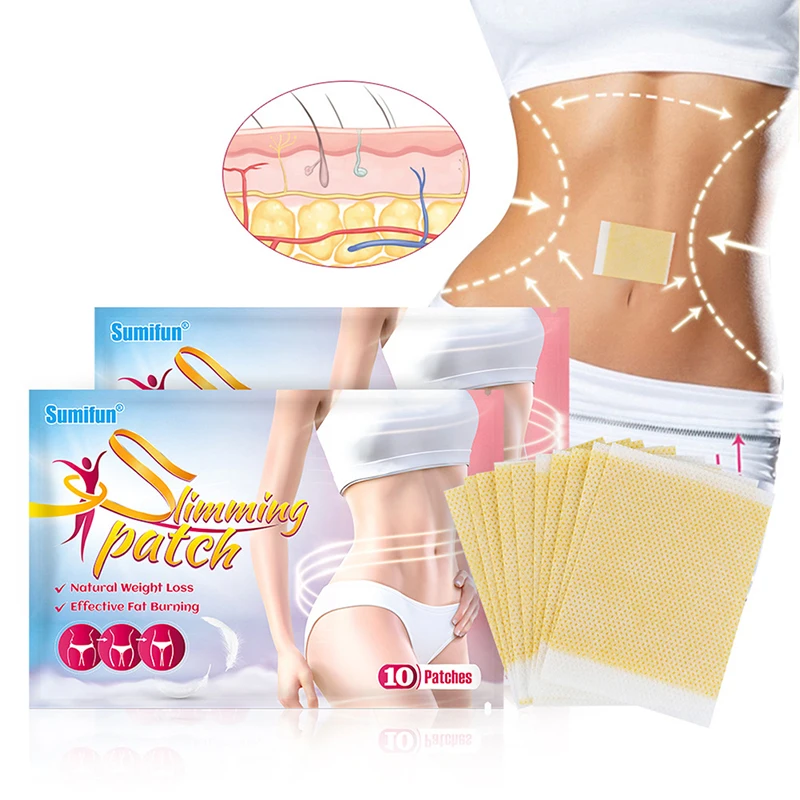 

10PCS Navel Detox Body Slimming Patch Quick Loss Weight Sticker Fat Burning Slim Paste With Herbal For Tummy Beer Belly