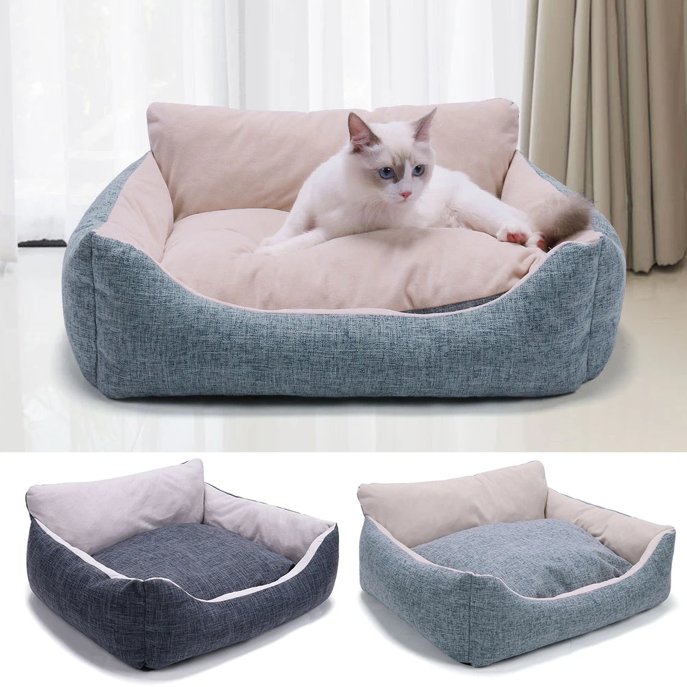 

Rectangle Dog Bed Sleeping Bag Kennel Cat Puppy Sofa Bed Pet House Winter Warm Beds Cushion for small dogs legowisko dla kota