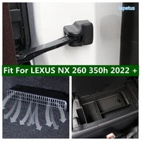 armrest center storage box case for lexus nx 260 350h 2022 2023 door check arm cover under seat air ac trim accessories black
