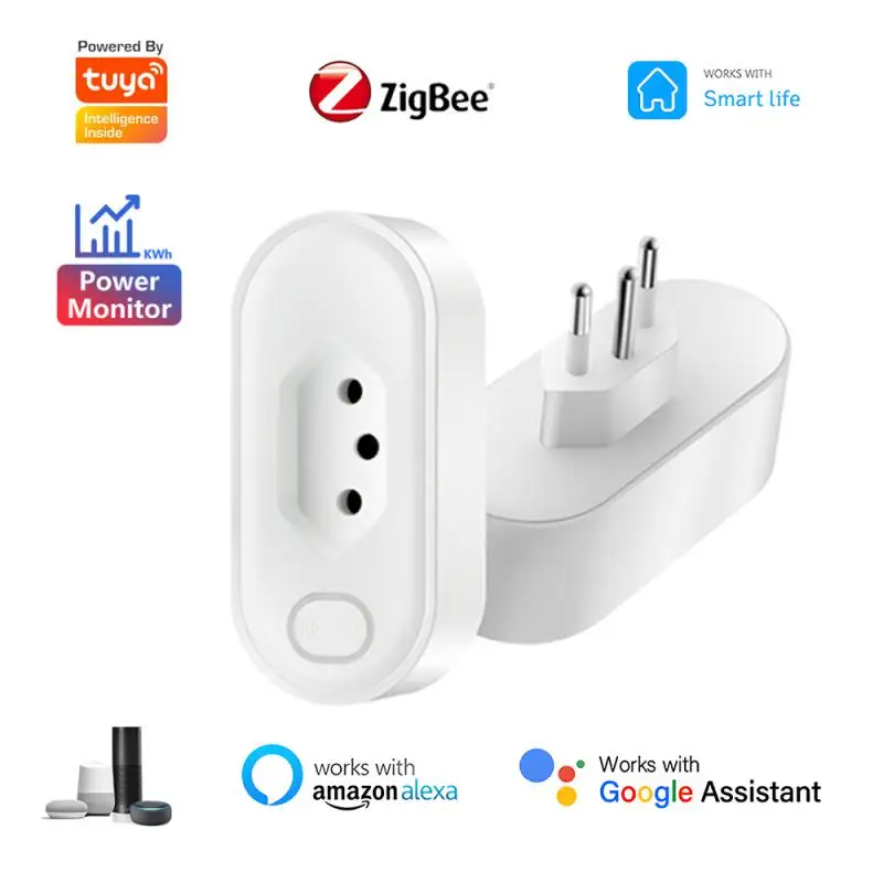 

Смарт-розетка Tuya Zigbee с мониторингом заряда, 16 А