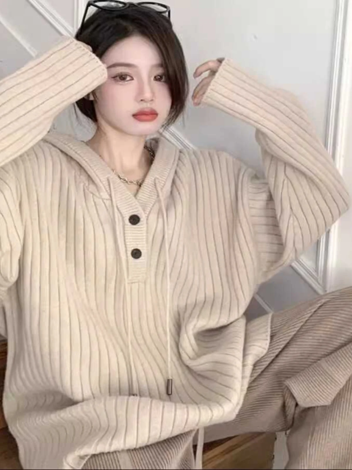 Осенне-зимняя толстовка с капюшоном новинка корейский стиль мягкий клейкий