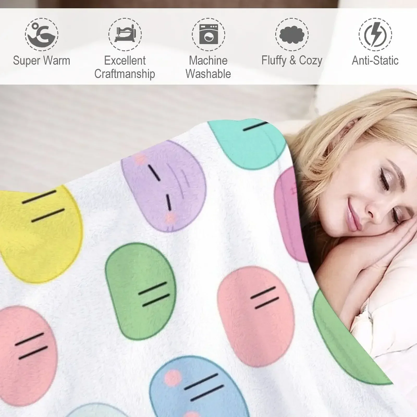 Новое одеяло Dango Daikazoku-большие семейные одеяла пушистые ворсистые полярные и