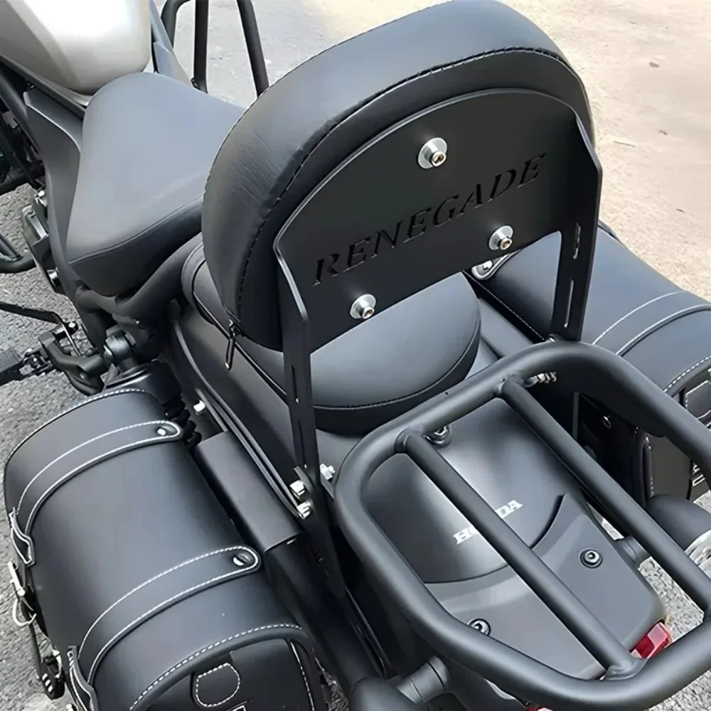 Фото Для мотоциклов Honda Rebel 300 500 CMX300 CMX500: Спинка-опора для пассажира (Sissy Bar) с задней ручкой-поручнем, аксессуары для мотоциклов №3