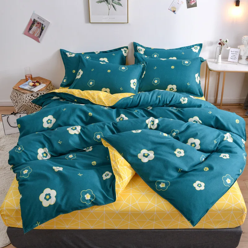 Мягкий пододеяльник с принтом 1 шт. гладкий и удобный двухслойный матовый чехол