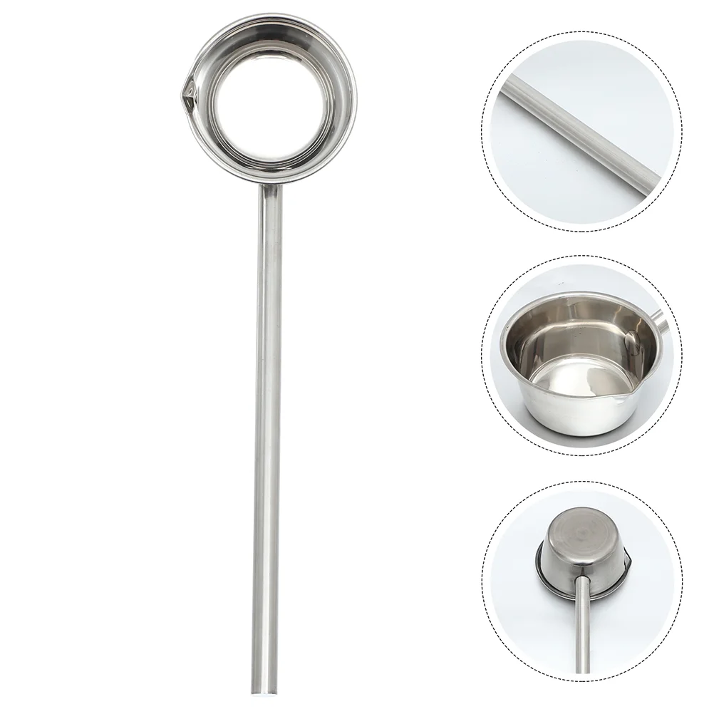 

Ladle Water Scoop Dipper Stainless Steel Spoon Kitchen Cup Bath Rinse Shampoo Soup Handle Garden Watering Cooking Sampler