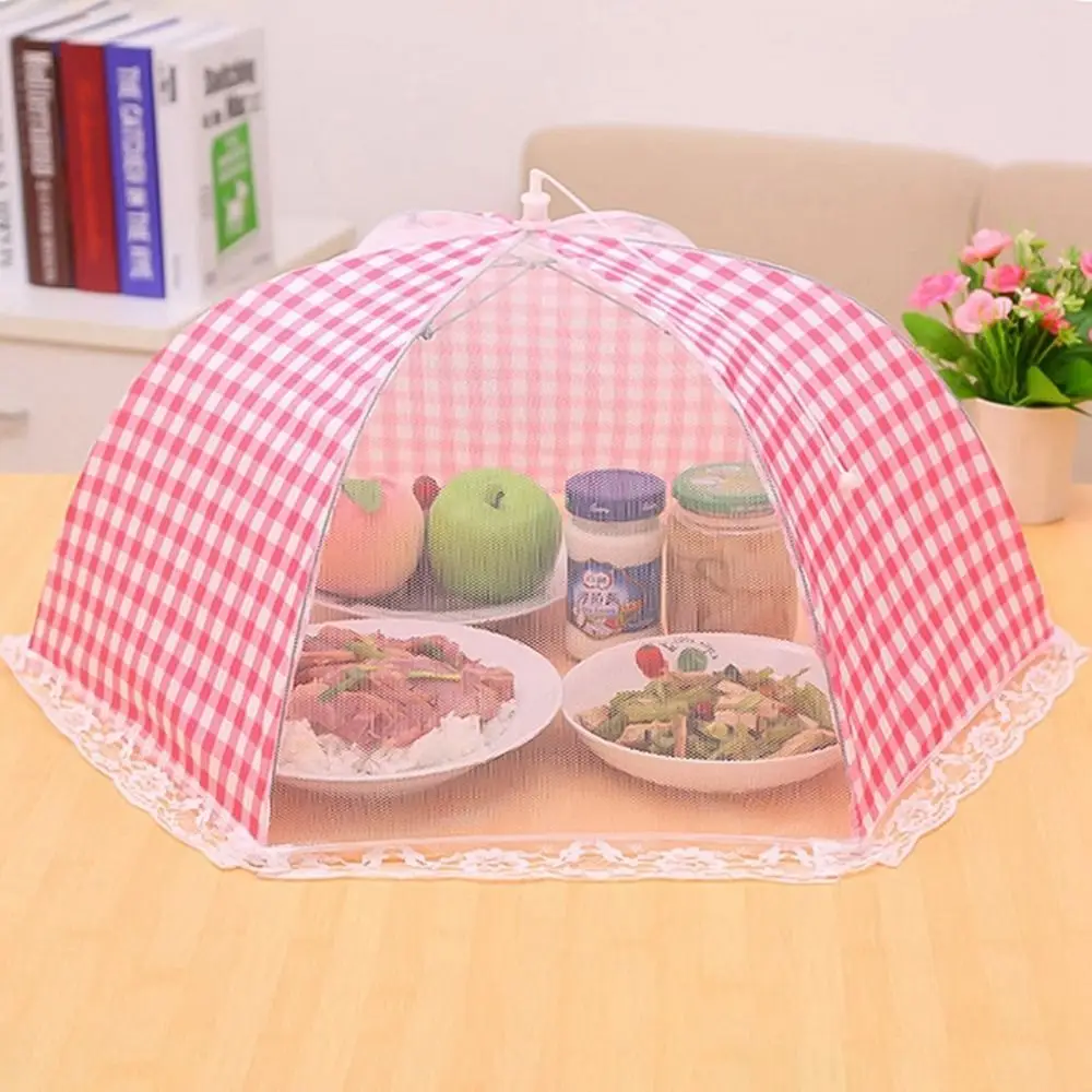 

Foldable Summer Insect Prevention Protective Cover Breathable Simple Large Lace Food Cover Picnic Lid Kitchen Accesssories