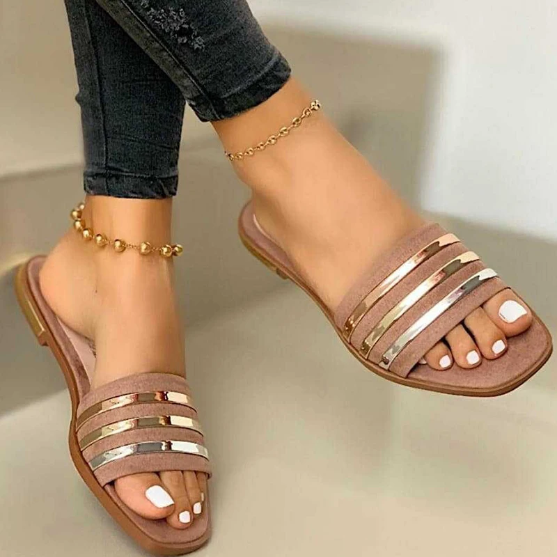 35-43 Summer Women's Slippers Lightweight Women Slippers Outdoor Ladies Flat Shoes Fashion Non-slip Beach Slippers Free Shipping