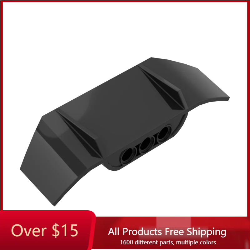 

Сборный высокотехнологичный спойлер, 10 шт., 61073 дюймов, 9,9x3x1,8, 3x8 дюймов, с тремя отверстиями, набор строительных блоков, детали, игрушка для детей