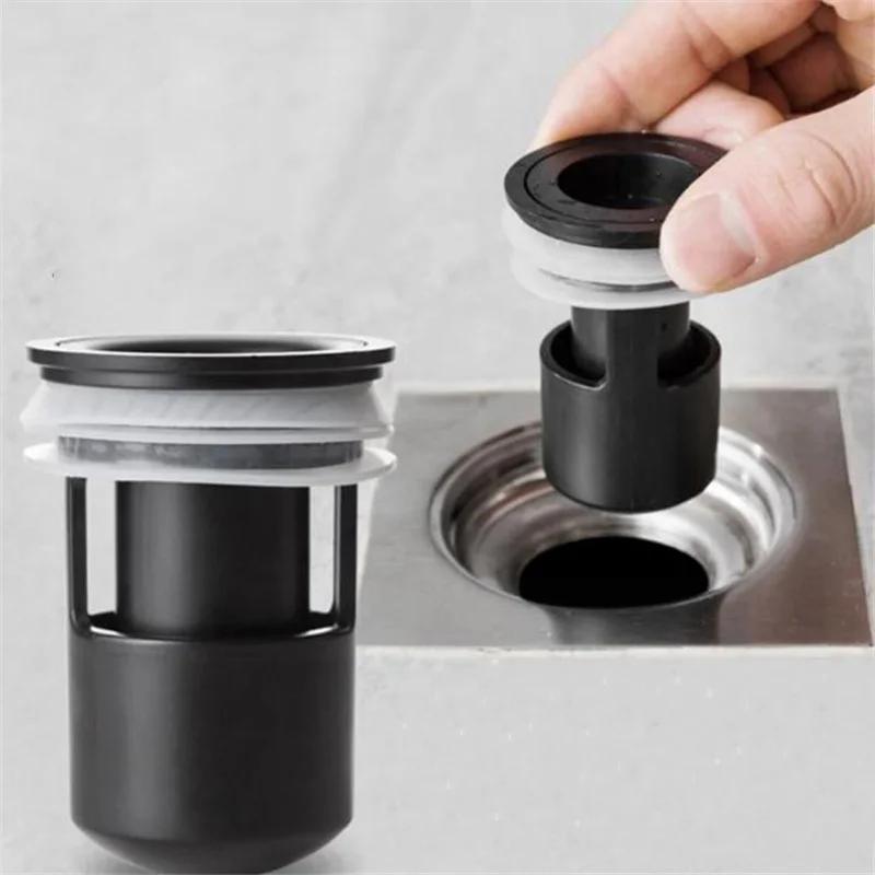 

Kitchen Toilet Floor Drains Silicone Sewer Core Bathroom Deodorant Waste Drain Strainer Cover Anti-odor Backflow Filter